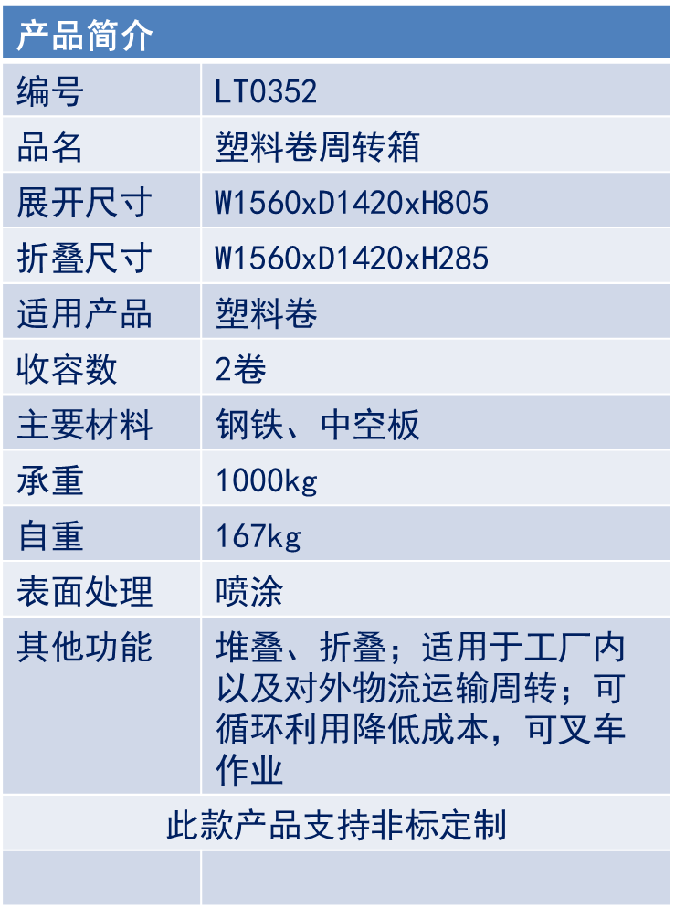 塑料卷周转箱-LT0352-1